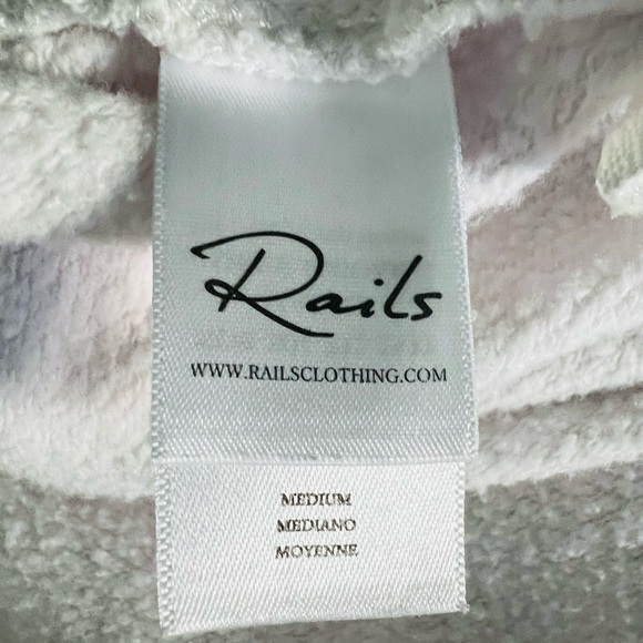 RAILS WOMEN’S MARLO GREY JAGUAR PULLOVER SWEATSHIRT SIZE MEDIUM - Picture 8 of 10